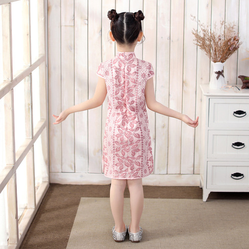 Cheongsam for kids Girl Chinese Dress cheongsam National Children Chinese Dress cheongsam dress short sleeve cheongsam