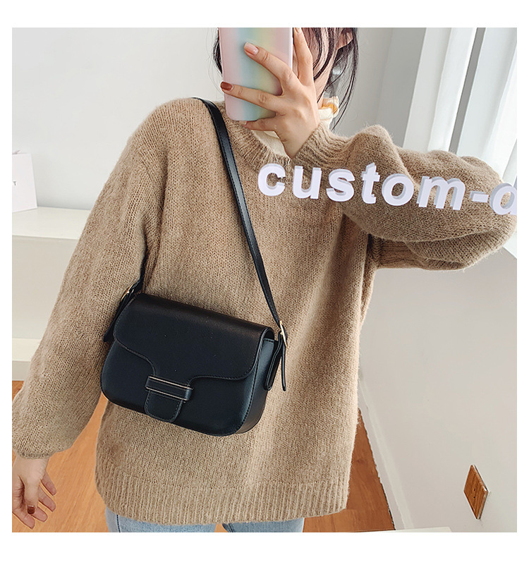 Casual All-match Autumn And Winter New Fashion Simple Messenger One-shoulder Small Square Bag display picture 18