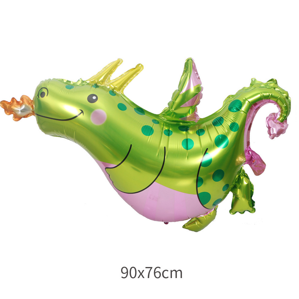 Dinosaur Party Theme Decoration Tyrannosaurus Velociraptor Giraffe Foil Balloon display picture 10