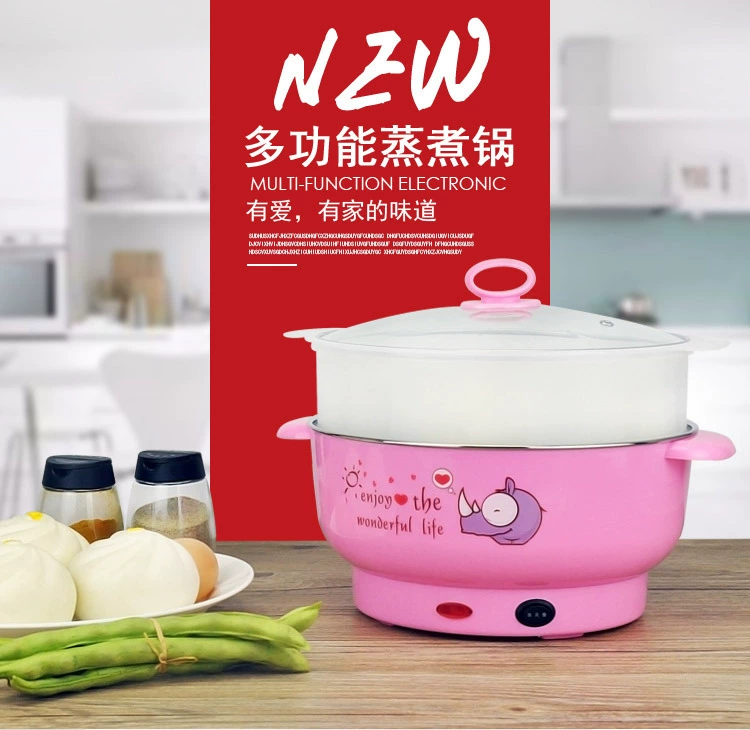 Одноразовый многоцелевой студенческий общежитие Электрический кастрюля для приготовления пищи бытовой цельный жарочный Электрический нагревательный горшок с антипригарным покрытием для приготовления лапши маленький горячий горшок оптом