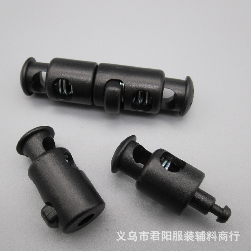 供应华联双头弹簧扣 可打开双孔弹簧扣 圆柱型双孔双头透明弹簧扣-阿里巴巴