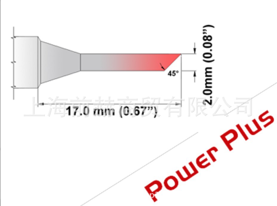 Thermaltronics 热魔 M8BV020H 烙铁头 烙铁咀