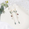 Summer fashionable universal earrings with tassels, 2020, Korean style, flowered