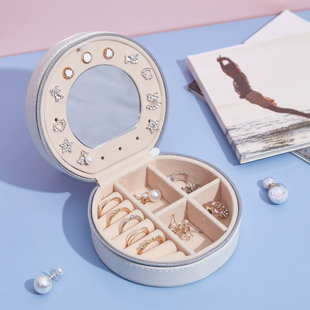 Минималистичный ветер pu кожаная коробка ювелирных изделий многофункциональная коробка для хранения серьги кольцо ожерелье украшения корейские ювелирные изделия