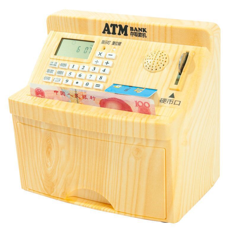 Large intelligence charge atm automatic Piggy bank password Access money Piggy bank Coin children gift