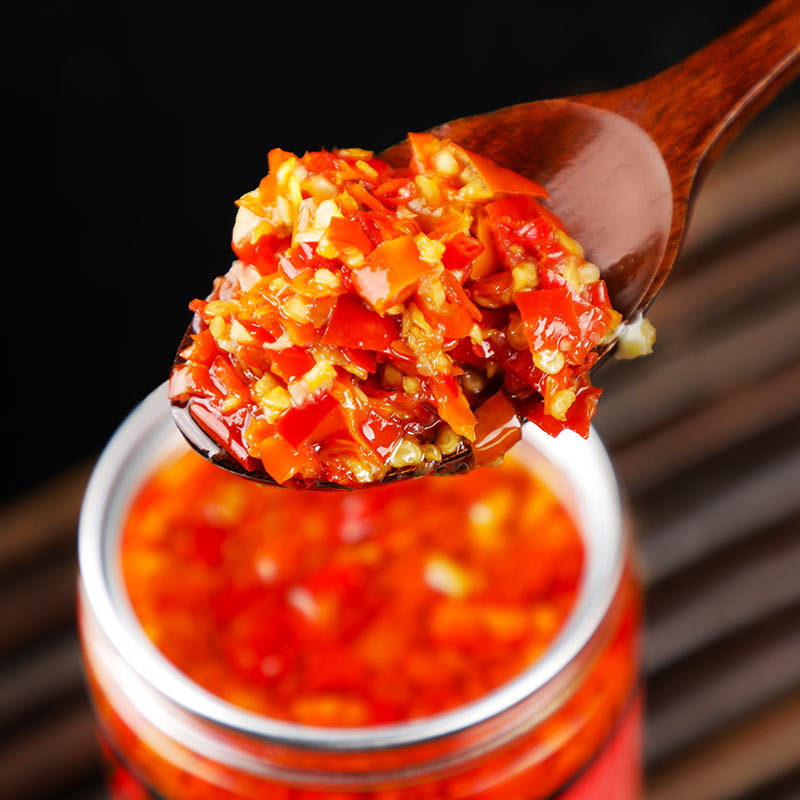 蒜蓉辣椒酱280g湖南特产下饭菜农家调味品拌饭酱拌面酱剁椒酱批发|ms