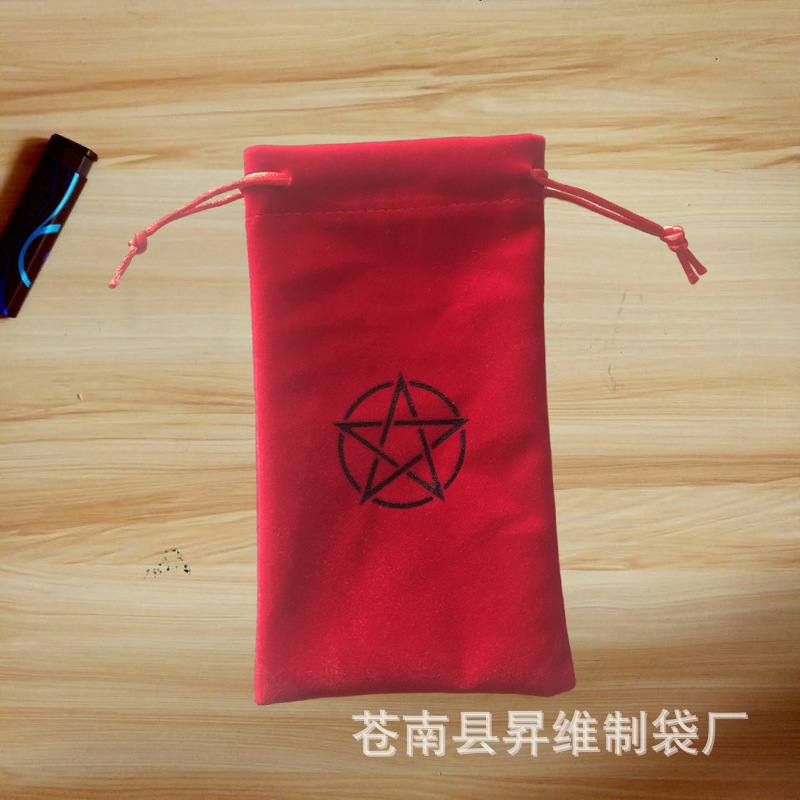 Spot bolsa de franela roja 11.5*18cm