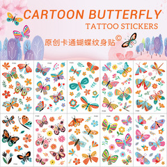 2020 New Original Butterfly Children's Temporary Tattoo Stickers Durable Cute Cartoon Butterfly
