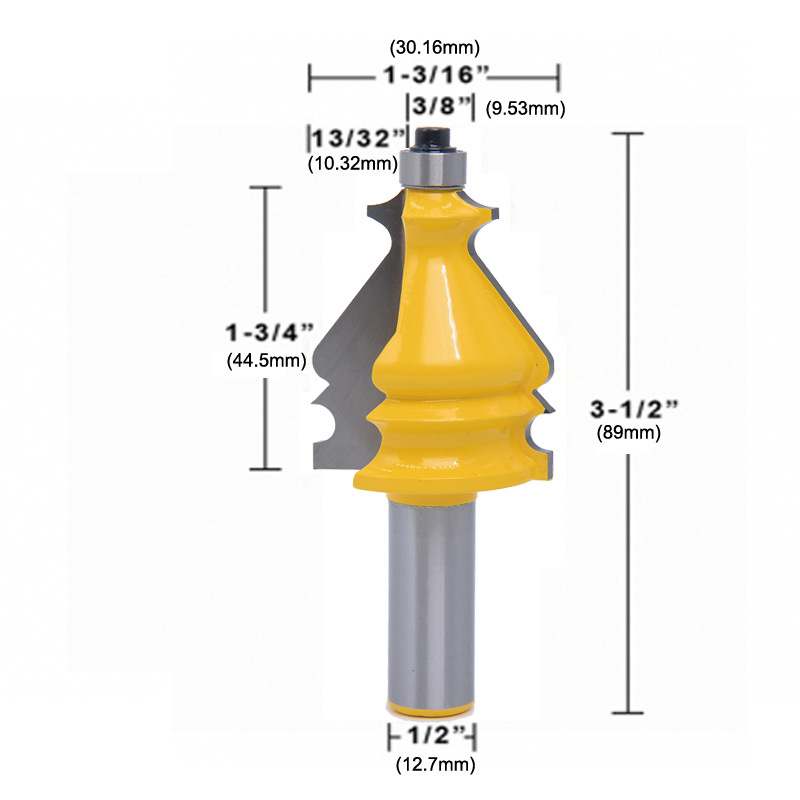 优利可1/2柄半波线条刀相框刀木工铣刀雕刻刀钨钢合金雕刻机铣刀