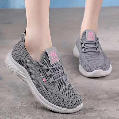 new pattern Walking shoes motion leisure time square Dancing shoes Middle and old age Mom shoes non-slip soft sole security the elderly