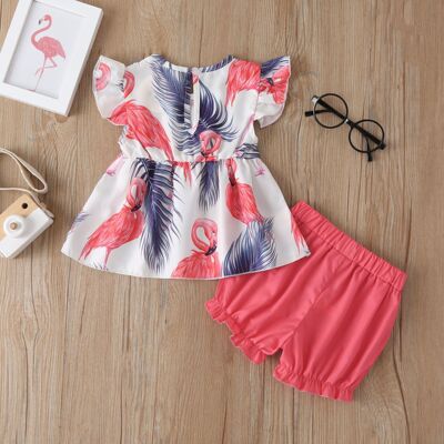 2020 new foreign trade export children's wear Europe and America cross border special supply ins new summer wholesale printing set