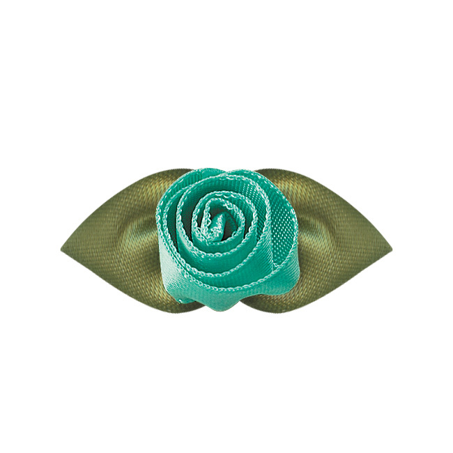 Yao Ming flor decoración cinta flor acabado melocotón corazón hoja de tres puntos rizado corazón flor ropa interior Decoración Accesorios cinta pequeña flor