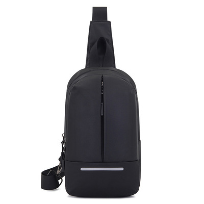 胸包男士單肩斜挎包簡約休閑潮牌個性輕便背包小包潮流郵差包男包