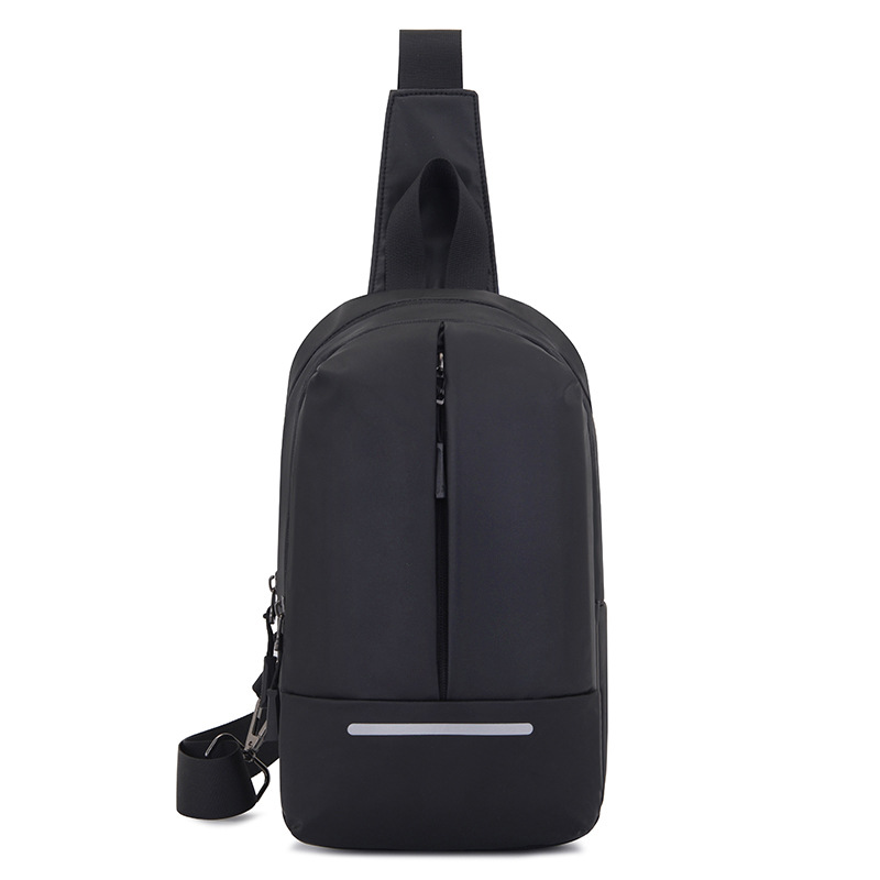 胸包男士單肩斜挎包簡約休閑潮牌個性輕便背包小包潮流郵差包男包