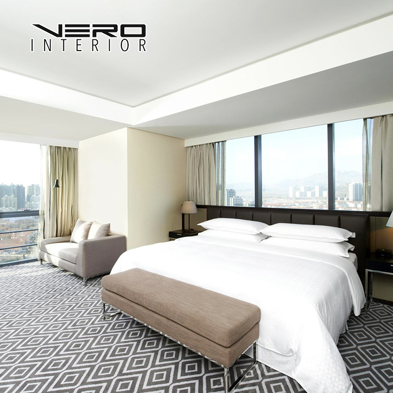 Hotel Special Bed Customized Twin Bed Apartment Homestay Bed Box Guest Room Express Five-star Hotel Furniture Standard Room Full Set