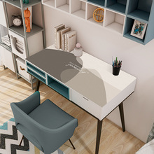 北欧皮革书桌桌布防水防油防烫免洗ins加厚pvc皮革办公桌布桌垫布