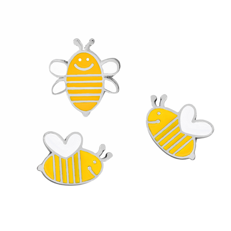 New Insect Cartoon Bees Brooch Set display picture 7