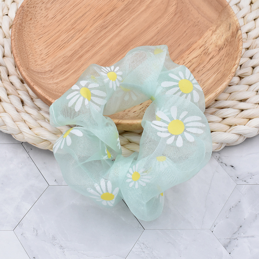 New Spring And Summer Small Daisy Hair Ring Rubber Band Wholesale display picture 3
