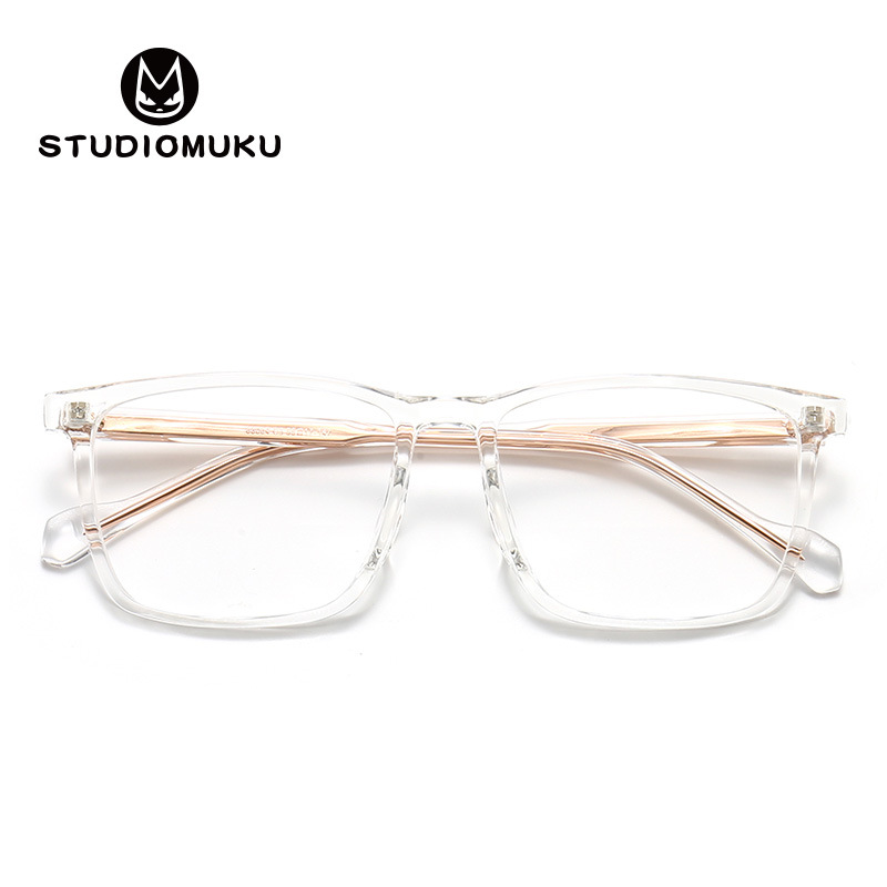 Gafas de marco cuadrado gafas de miopía retro de los hombres enmarcan gafas cuadradas marco grande de los hombres con marco negro marco gafas marco image 1