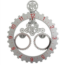 欧式齿轮钟三角大挂齿挂钟日历齿轮钟机械钟 钟表批发 客厅创意