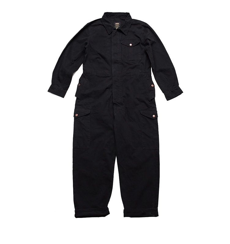 Multi-pocket Cargo Romper Men's Romper Loose Work Suit_voghion.com