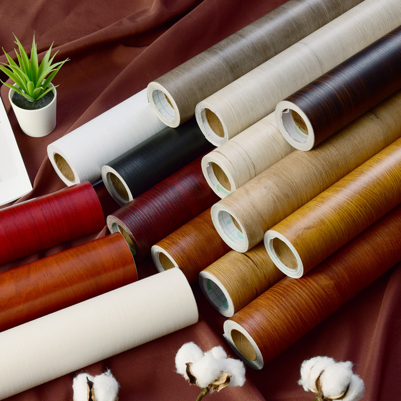 防水防潮仿真木纹贴纸自粘墙纸卧室家具柜子桌面仿木翻新自贴壁纸