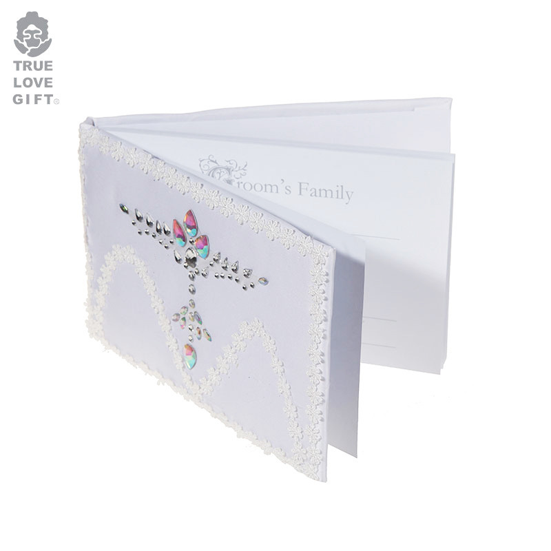 心愛婚品跨境水鑽西式歐式簽到本婚禮婚慶簽名冊商務來賓簽名本