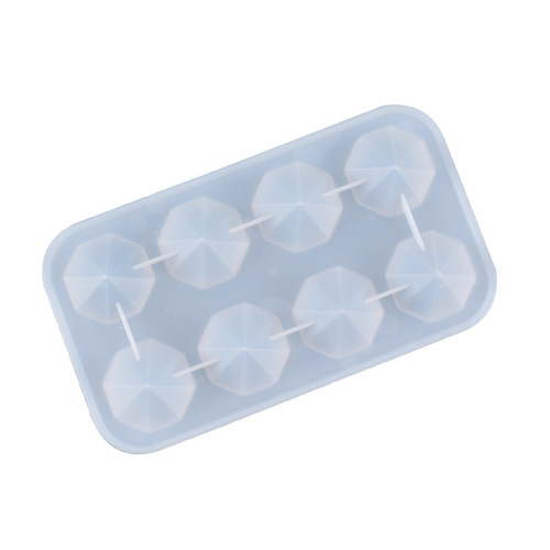 Poppy diy crystal glue mold multi-sided light-transmitting diamond handmade table decoration silicone mold