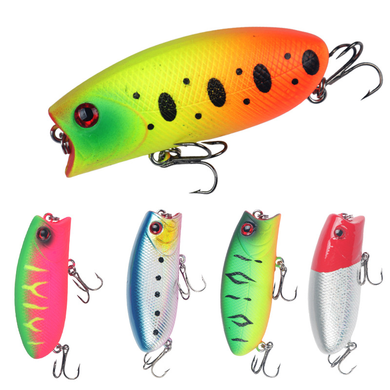 Small Popper Fishing Lure Hard Baits Bass Trout Fresh Water Fishing Lure