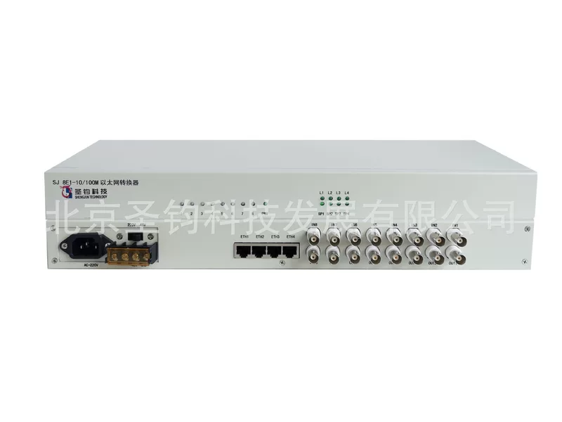 Телеком конвертор протокола 8E1 конвертор Ethernet 8E1 мост сети 8E1 к 4 Ethernet сети