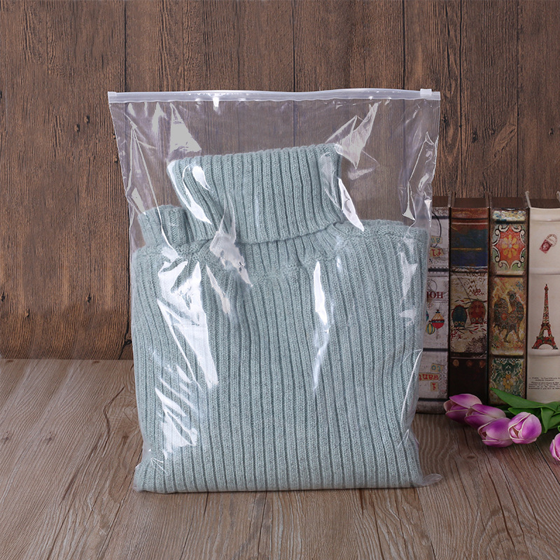 服装拉链袋 库存透明袋 PE包装袋现货出售批发密封收纳塑料袋防水