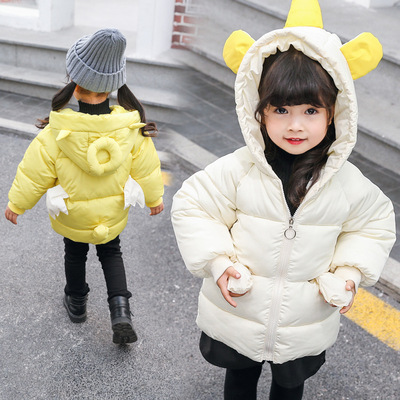 Same item cotton-padded clothes 2020 new pattern Parenting cotton-padded clothes girl wing personality Cotton cotton-padded jacket