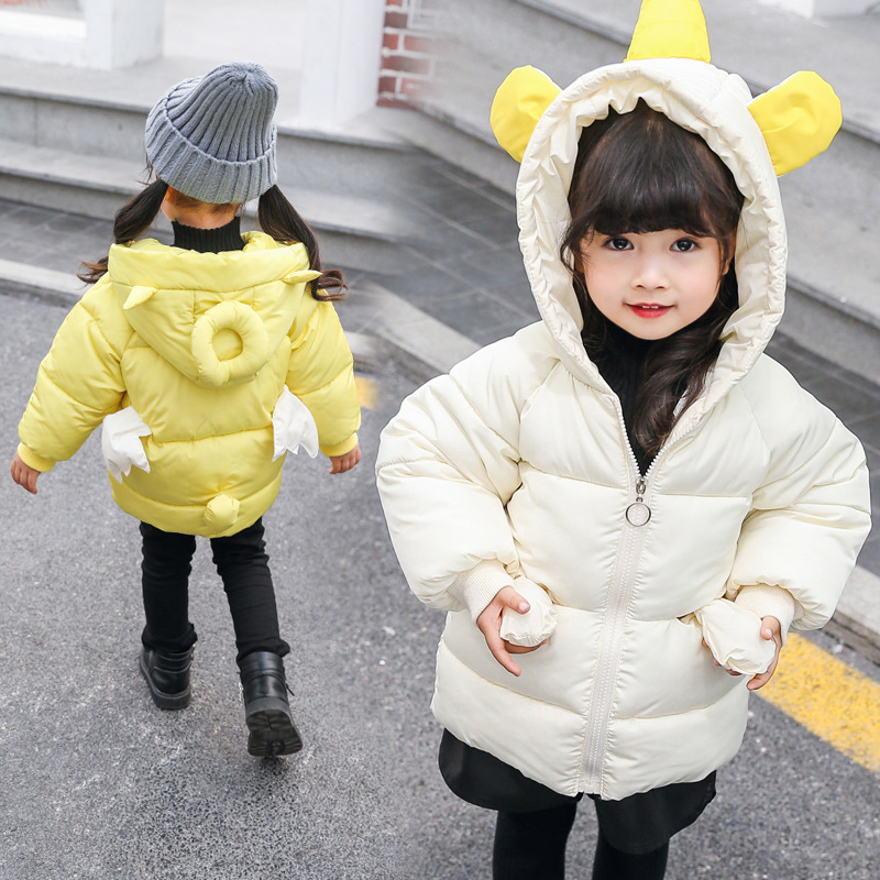 Same item cotton-padded clothes 2020 new pattern Parenting cotton-padded clothes girl wing personality Cotton cotton-padded jacket