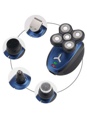 刮胡子刀光头理发神器4D电动剃须刀充电式刮胡刀 USB电动理发男士|ms