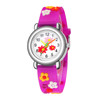 Children's cartoon watch, plastic cute hair band, 3D, flowered, Birthday gift