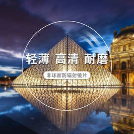 近视镜片配镜 可配1.56 1.61 1.67 1.74