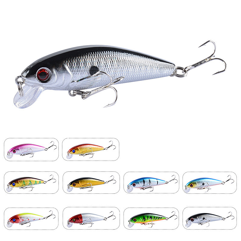 Floating Minnow Fishing Lures Hrad Plastic Baits Bass Trout Fresh Water Fishing Lure