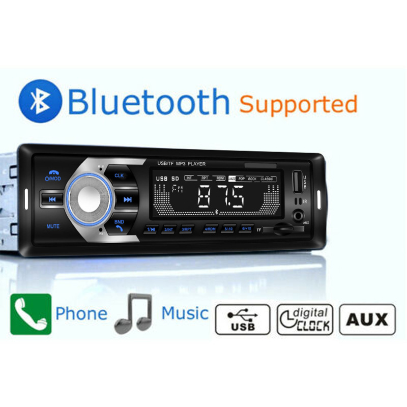 Car MP3 Bluetooth 520 Car MP3 Player U Disk Card Radio Bluetooth Hands-Free Call Car MP3