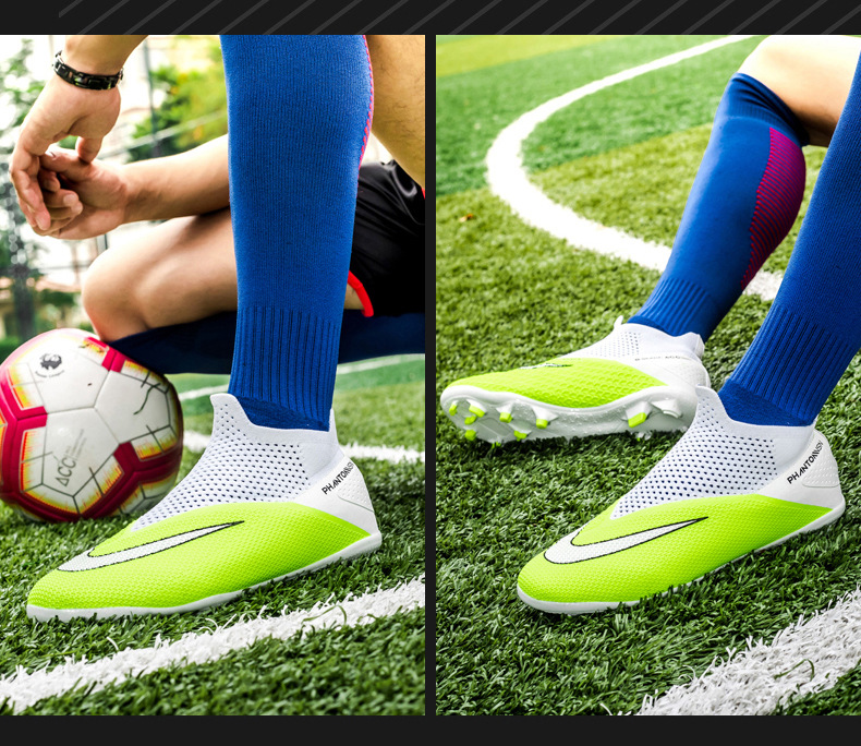 Calzini da calcio nuovi High Bang Flying in maglia soprascarpe per ragazzi e ragazze AG unghie lunghe in pelle piedi giovani studenti sportivi_voghion.com