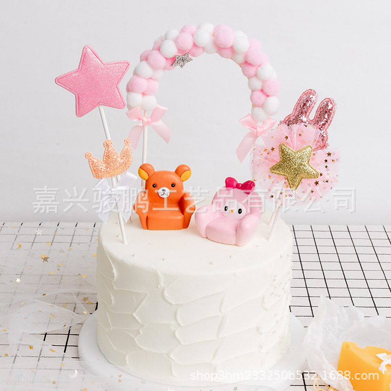 Creative Resin Crafts Cartoon Cute Small Seat Sofa Cake Ornaments
