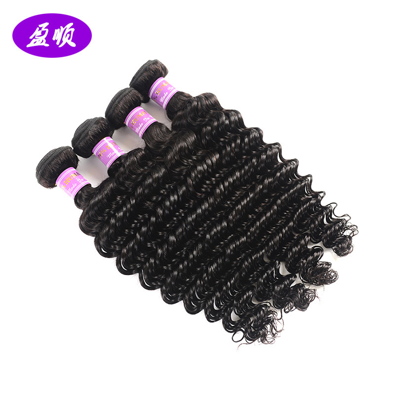 Deep Wave Brazilian Virgin Hair Weave Bundles 100% Human Hair Bundle Extension Raw Ever Beauty Curly Products