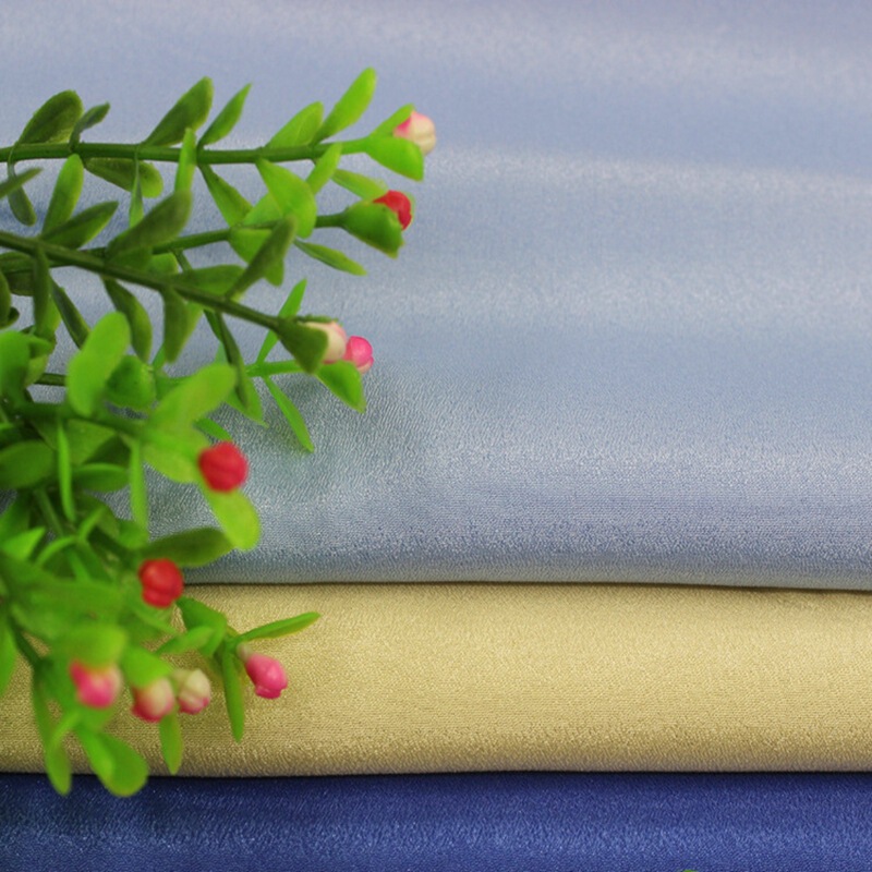 Foot Rice Stretch Crepe de Chine Flower Yao Crepe Chiffon Fashion Fabric Silk-like Gloss Women's Shirt Hanfu Lining Fabric