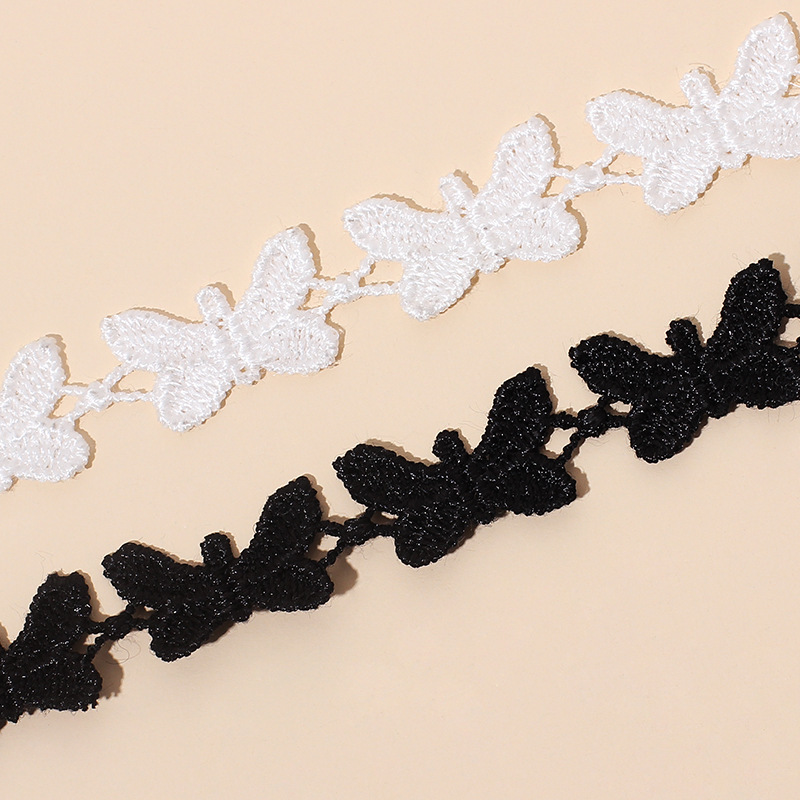 Vacation, Simple Style Style Vacation Simple Style Flower Cloth Woven Chain Choker Wholesale