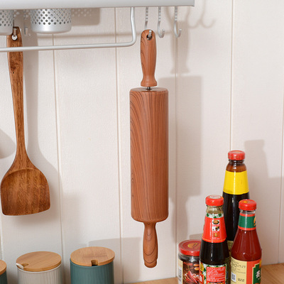 Large rolling pin Plastic Wood Side bar household Stick surface Dumplings Leather flour Stick surface baking tool