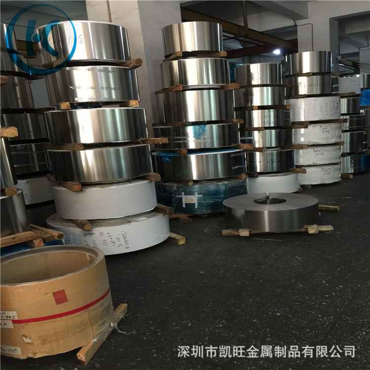 301EH不锈钢带发条带0.05mm不锈钢锅仔片0.12mm0.3mm不锈钢弹片