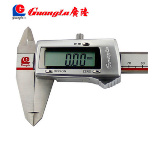 Electronic plastic vernier caliper with metal housing for Guanglu Guilin stainless steel, precision 0-150mm, digital caliper
