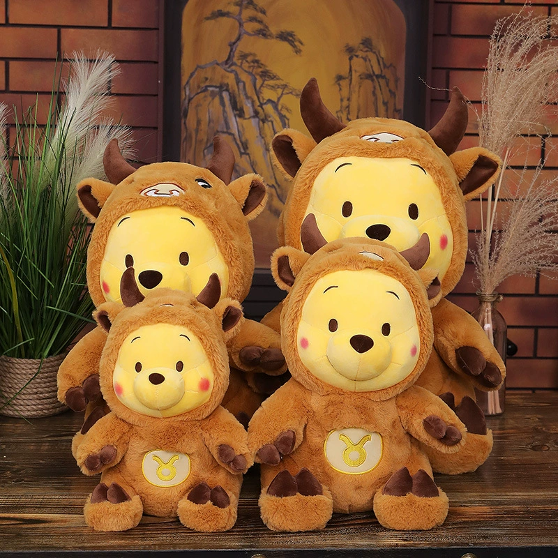 Настоящая плюшевая игрушка, кукла, подушка, подвеска, продажи напрямую с фабрики, новая коллекция, с маленькими медведями