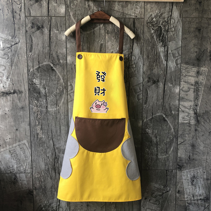 Cocina delantal hogar impermeable y a prueba de aceite falda moda mujer estilo coreano lindo japonés adulto ropa de trabajo hombres imprimible