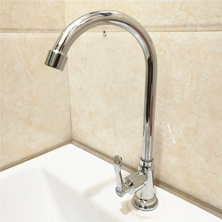 銅滾珠單冷菜盆水龍頭不鏽鋼304滾珠廚房用水洗菜旋轉銅菜盆龍頭