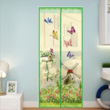 厂家直销夏季防蚊风车门帘自吸纱门加密磁性窗纱家用卧室软纱门